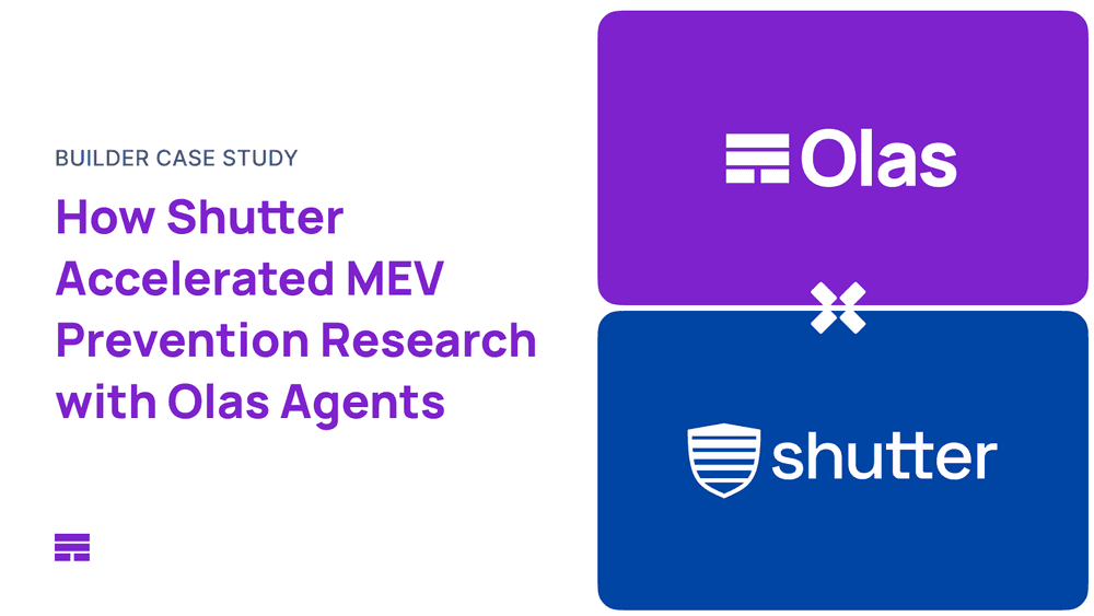 How Shutter Accelerated MEV Prevention Research with Olas Agents
