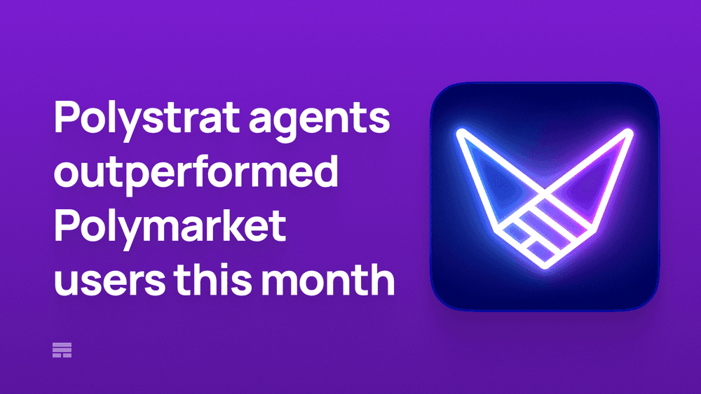 3 out of 10 Polystrat agents were profitable this month. How did they outperform Polymarket users?