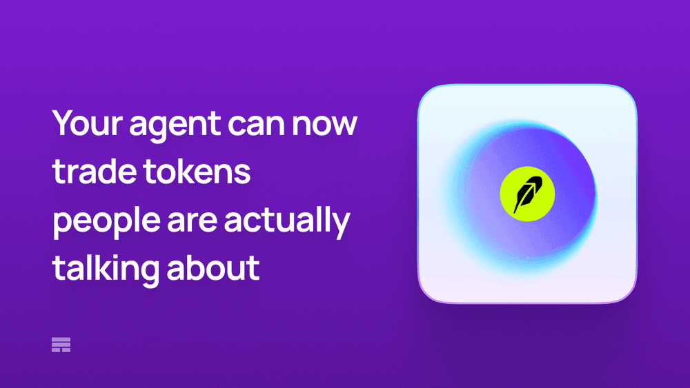 Your agent can now trade tokens people are actually talking about