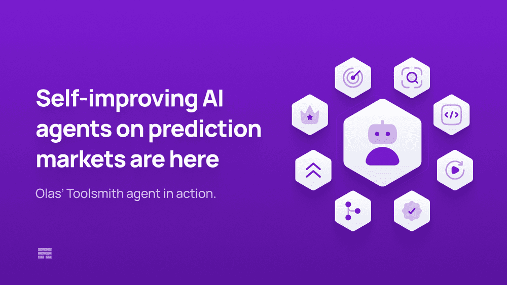Self-Improving AI Agents on Prediction Markets Are Here: Olas' Toolsmith Agent in Action