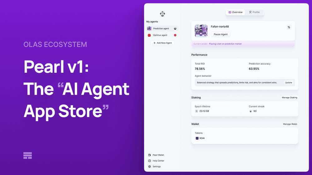 Introducing Pearl v1: The “AI Agent App Store” Powered by Olas