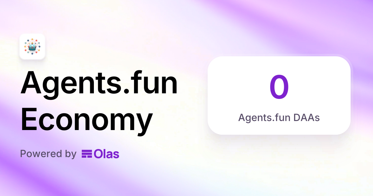 Agents.fun Economy | Olas | Co-own AI